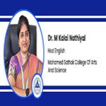 Interview Dr M Kalai Nathiyal HoD English at Mohamed Sathak College Of Arts And Science Chennai